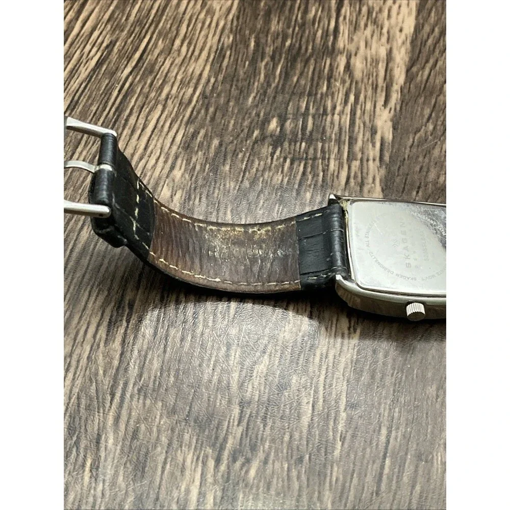 Skagen Denmark Women's Watch MOP Dial Gemmed Bezel Multifunction - New Battery